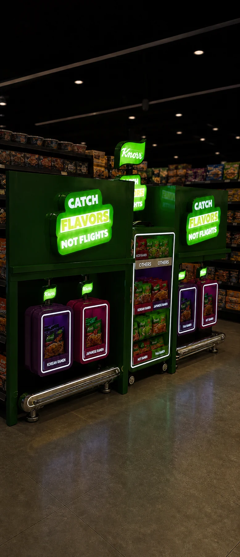 Knorr Global Flavours walk-around luggage island