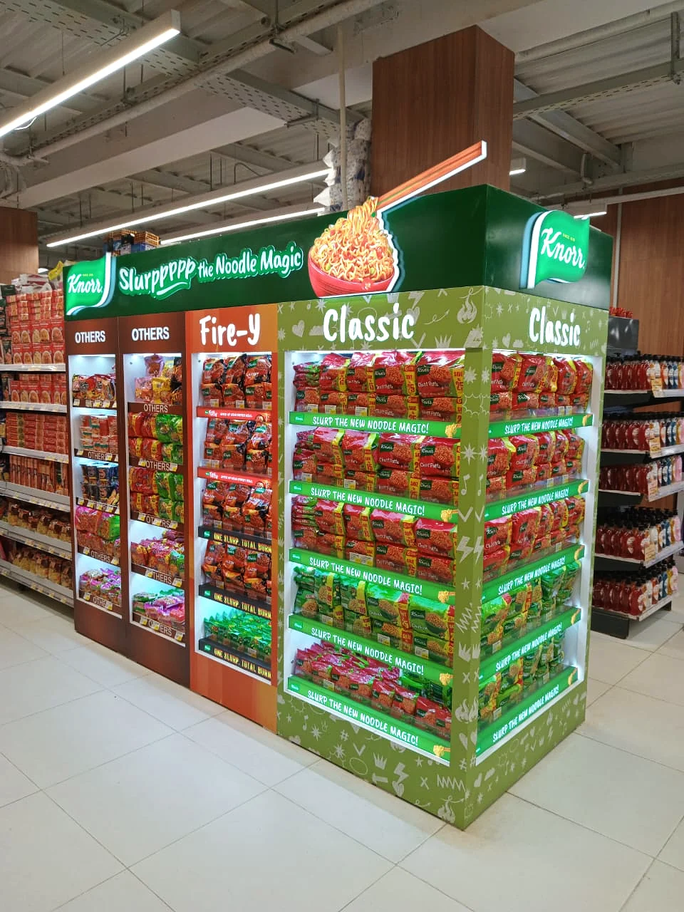 Knorr navigation bays showing Others, Fire-y and Classic zones side by side