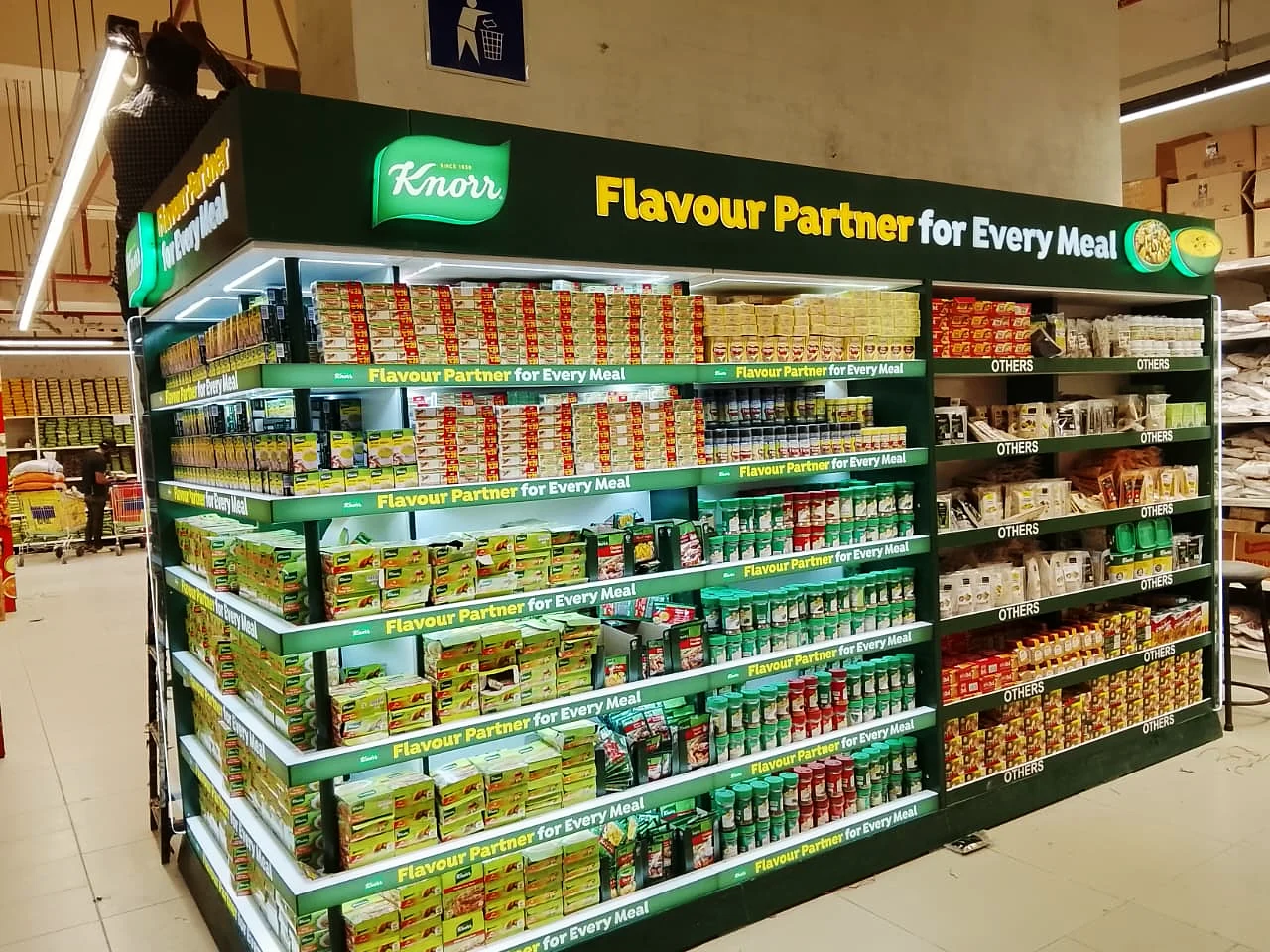 The completed Knorr category bay under its Flavour Partner header