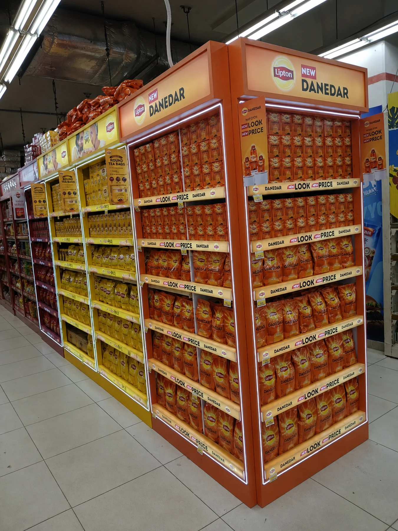Imtiaz DHA tea aisle after the Lipton Danedar category transformation