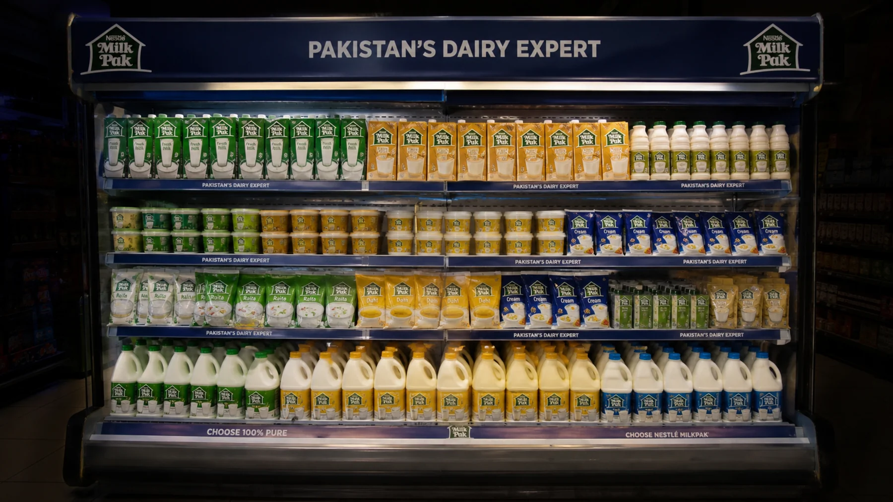 Milk Pak dairy run under the Pakistan's Dairy Expert fascia