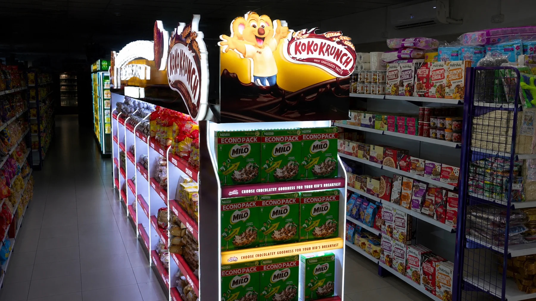 Sculptural Koko Krunch breakfast feature at J. Mart