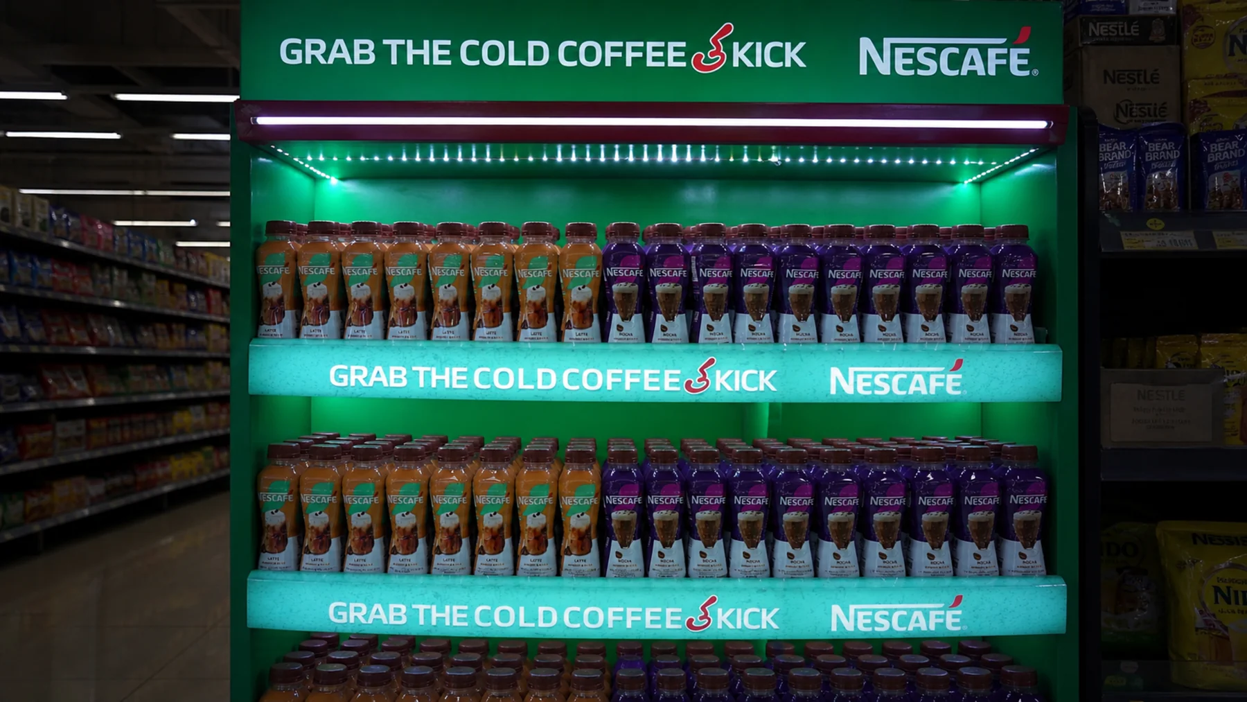 Nestlé product block and shelf communication at J. Mart
