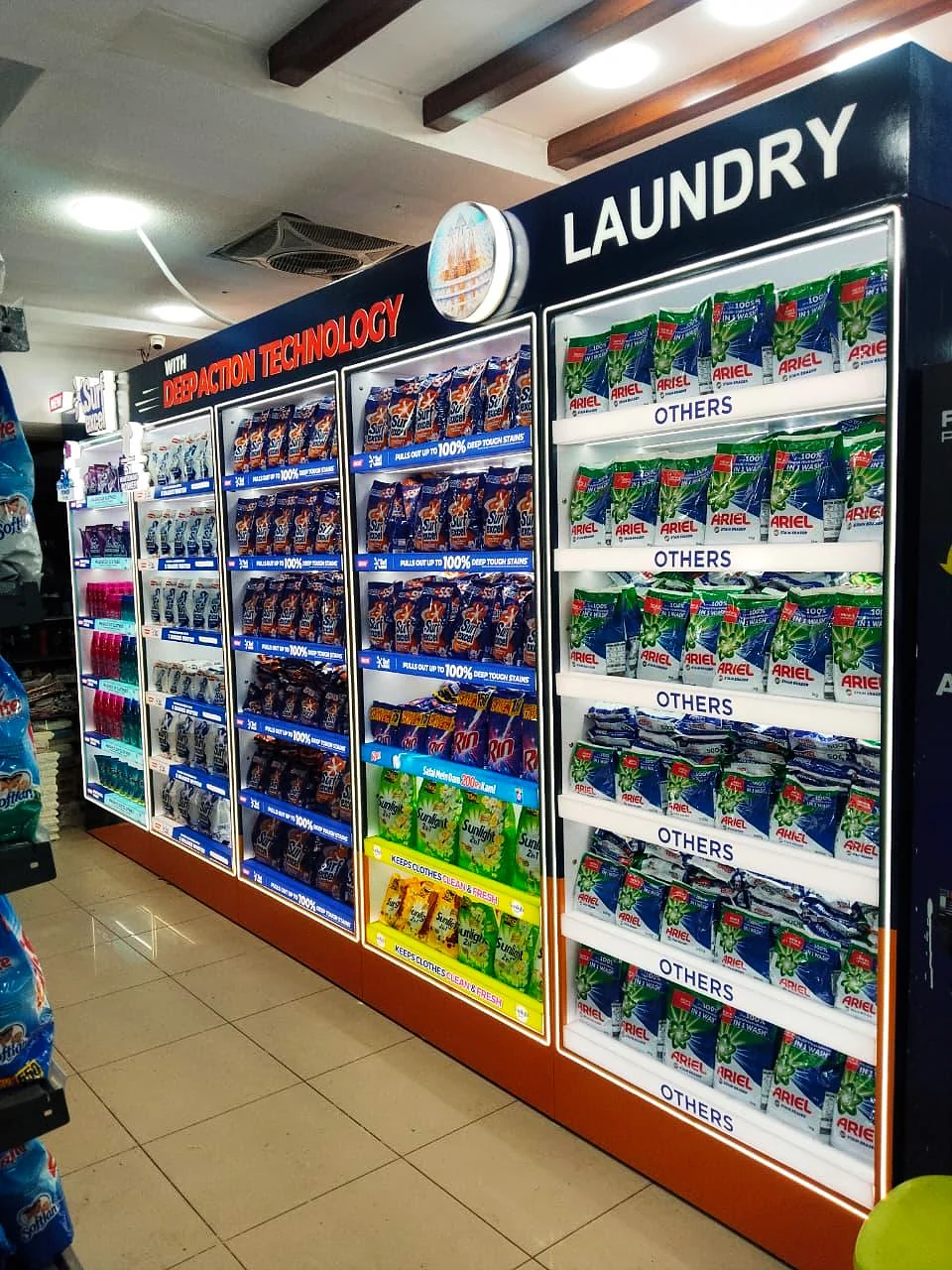 Laundry category run under its printed header